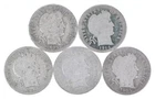 Better Lot 5 1905-O 1914-S 1905-S 1906 1905-S Barber Dime 0.50 Face *228