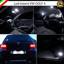 KIT LED INTERNI COMPLETO VOLKSWAGEN GOLF 4 + LUCI TARGA LED CANBUS 6000K BIANCO