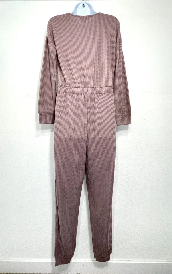 NUEVO CON ETIQUETAS Mono Alfani Para Mujer M Acogedor Manga Larga Tirador Corbata Cintura Dormir Foto 4 de 4