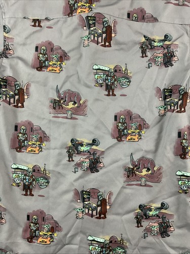 RSVLTS Star Wars Hemd Herren Small Grogus Day Out Kunuflex Knopfleiste Kurzarm - Bild 9 von 12