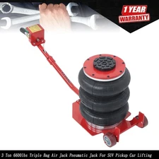 3Ton/6600lbs Triple Bag Air Jack w/ Adjustable Handle For SUV Pickup Car Lifting