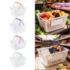 Shopping Basket with Handle Multipurpose Lightweight Supermarket Organizer for