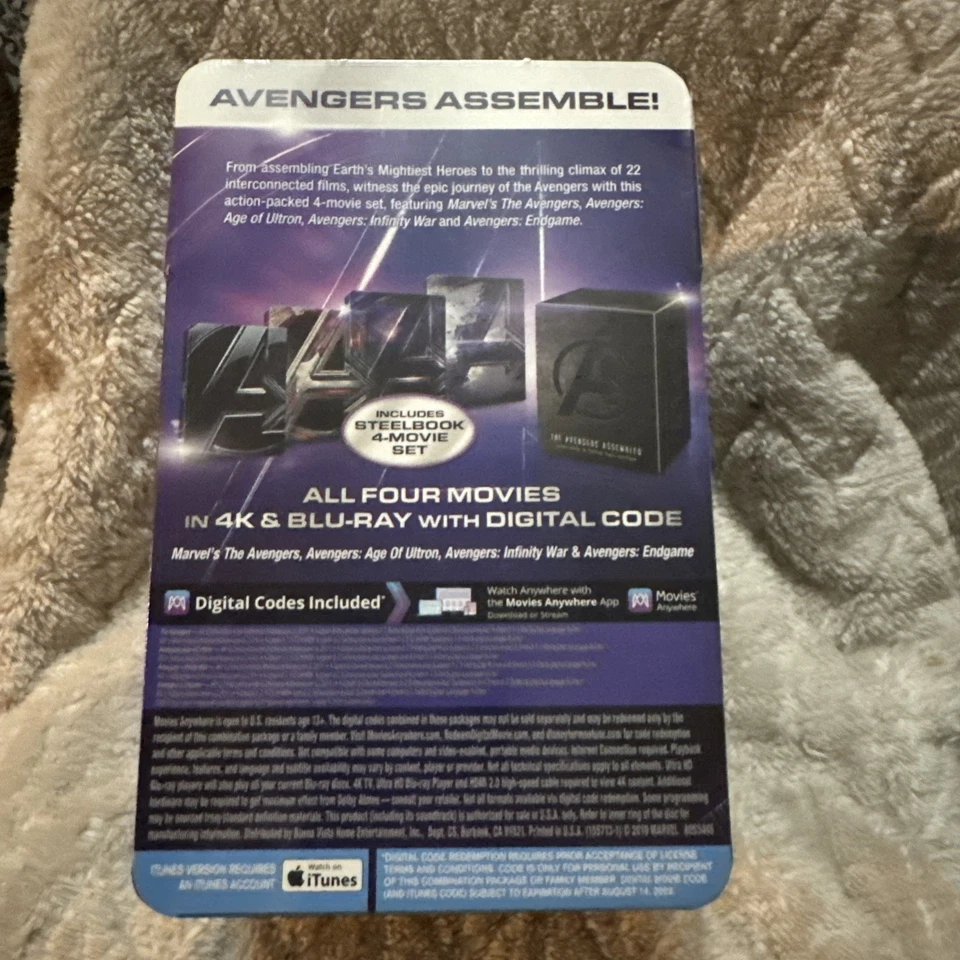 Avengers Steelbook 4k Ultra HD + Blu-Ray + Digital 4-Movie Collection New - Image 4 of 4