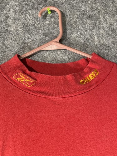 Reebok Hombre Kansas City Chiefs Rojo Cuello Alto Logo Hombre Talla XL - Imagen 2 de 6