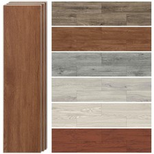 SPC Vinyl Flooring Planks Waterproof Click Lock Wood Grain Floor Tile 23.9 Sq.Ft