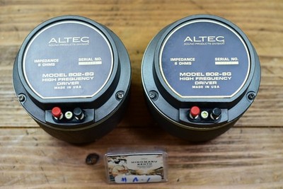 Altec 802-8G Driver Unit Pair 8 Ohms USA Vintage Working Tested