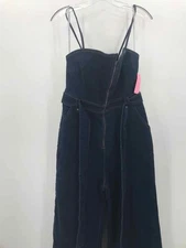 Pre-Owned Lovers + Friends Blue Size Large Denim Sleeveless Jumpsuit