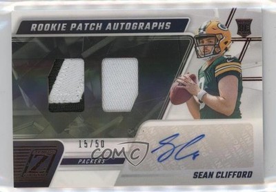 2023 Panini Zenith Copper 15/50 Sean Clifford #232 RPA Rookie Patch Auto RC 10k8