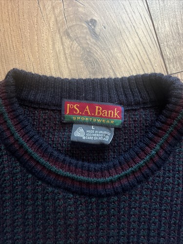 JOS.A. BANK Herren PULLOVER Größe L 100% Merinowolle dunkelblau - Bild 2 von 21