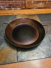 Matfer Bourgeat 14"  Carbon Steel Paella Skillet NEW Pan SEASONED and READY