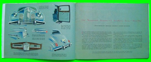 Packard Prestige 1941 40 pg folleto a color cuerpos personalizados Darrin LeBaron Rollson - Imagen 14 de 24