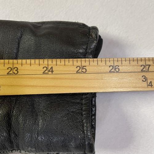 Vintage Wilsons Lederjacke Herren Medium schwarz Biker Motorrad Gürtel 80er 90er - Bild 12 von 24