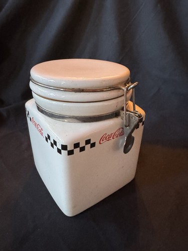 Gibson Coke Coca-Cola Flour Jar 7” Tallx 5” Wide Made In 2002 - Picture 1 of 3