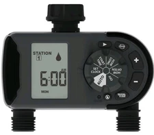 Orbit Irrigation Systems 2-Outlet Hose Faucet Timer 56544 NEW DAMAGED BOX.    57