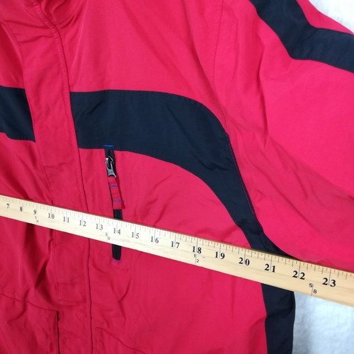 Lands End Kids Squall Waterproof Insulated Winter Jacket Red Hooded Zip Husky XL - Picture 5 of 11