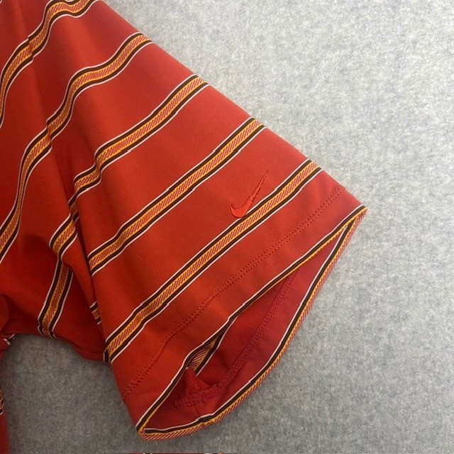 Nike Golf Dri-FIT UV Men's Red Striped Polo Shirt Size XXL thumbnail 3