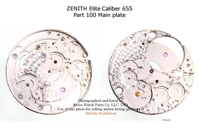 ZENITH Elite Caliber 655 Part 100 Main plate Genuine Watch
