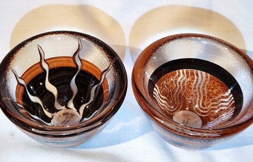 Kosta Boda TONGA Votives/Cups – Set of 2 – Designed by Monica Backstrom - EXC - Picture 5 of 6