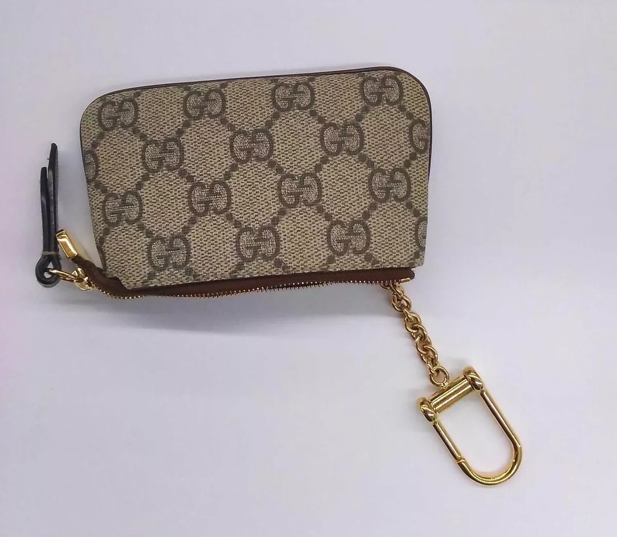 Authentic Repurposed Gucci Wallet keychain