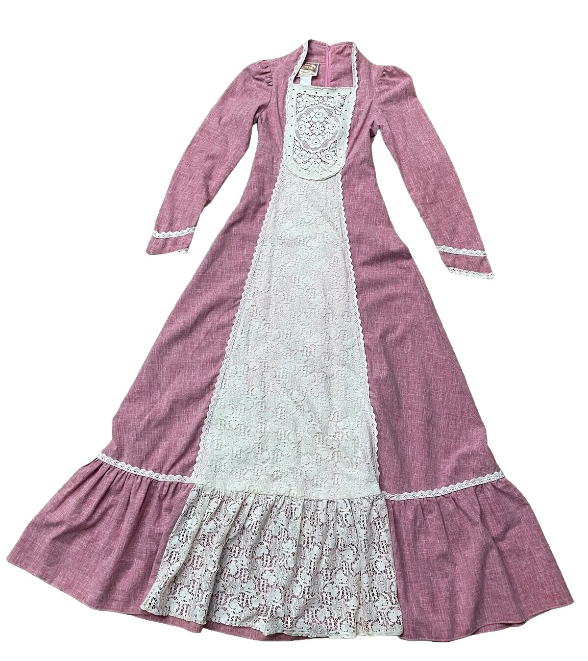 Mistura de Algodão Gunne Sax década de 1970 vintage de Roupas, Calçados e Acessórios