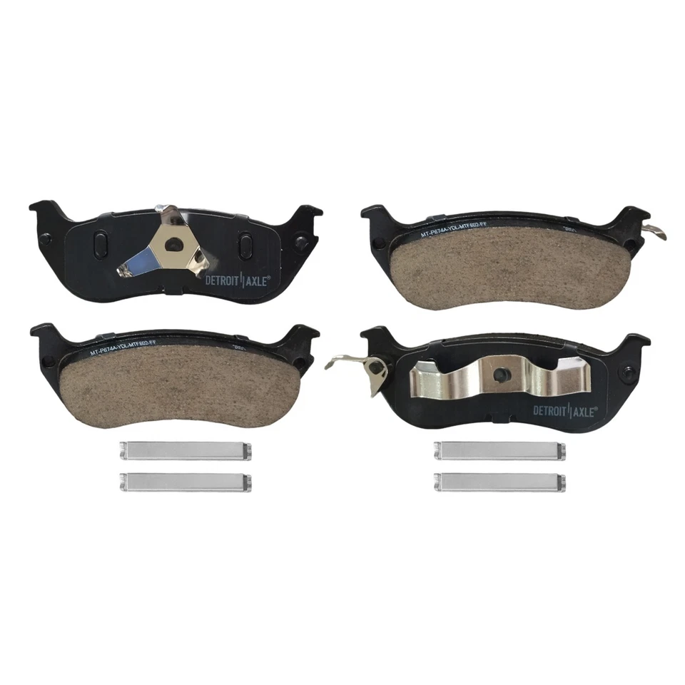 Pastilhas de freio traseiras de cerâmica para 1996 - 2002 Crown Victoria Town Car Grand Marquis - Imagem 3 de 4