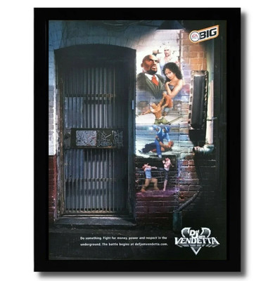 2004 Def Jam Vendetta  Print Ad/Poster PS2 Gamecube Original Official Art