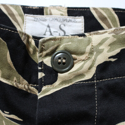 BUZZ RICKSON'S BR41903 GOLD TIGER STRIPE TROUSERS BLACK L BUZZ RICKSON'S BR41903 GOLD TIGER STRIPE TROUSERS BLACK L