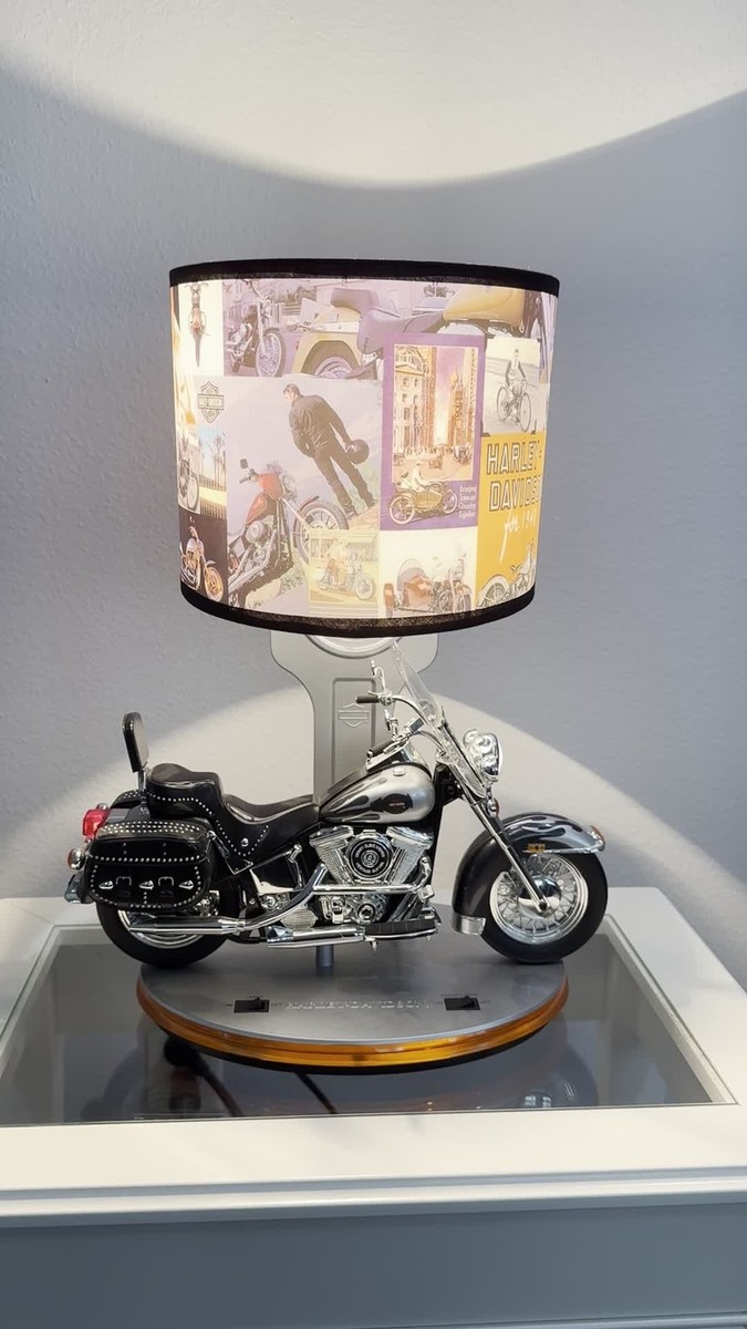 2004 Harley Davidson Heritage Table Lamp Night Light W/Sound*Local