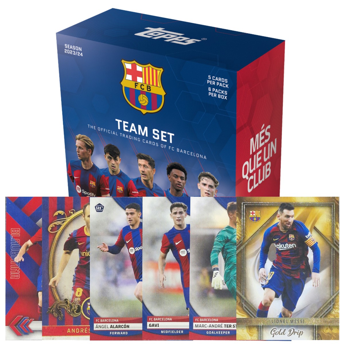 記念グッズ Topps Barcelona Official Team Set 23/24 ラスト1箱】2023/24 Topps FC Barcelona 1box