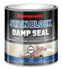 Thompsons Stain Block Damp Seal White 2.5 Litre Permanently Covers Stains & Damp