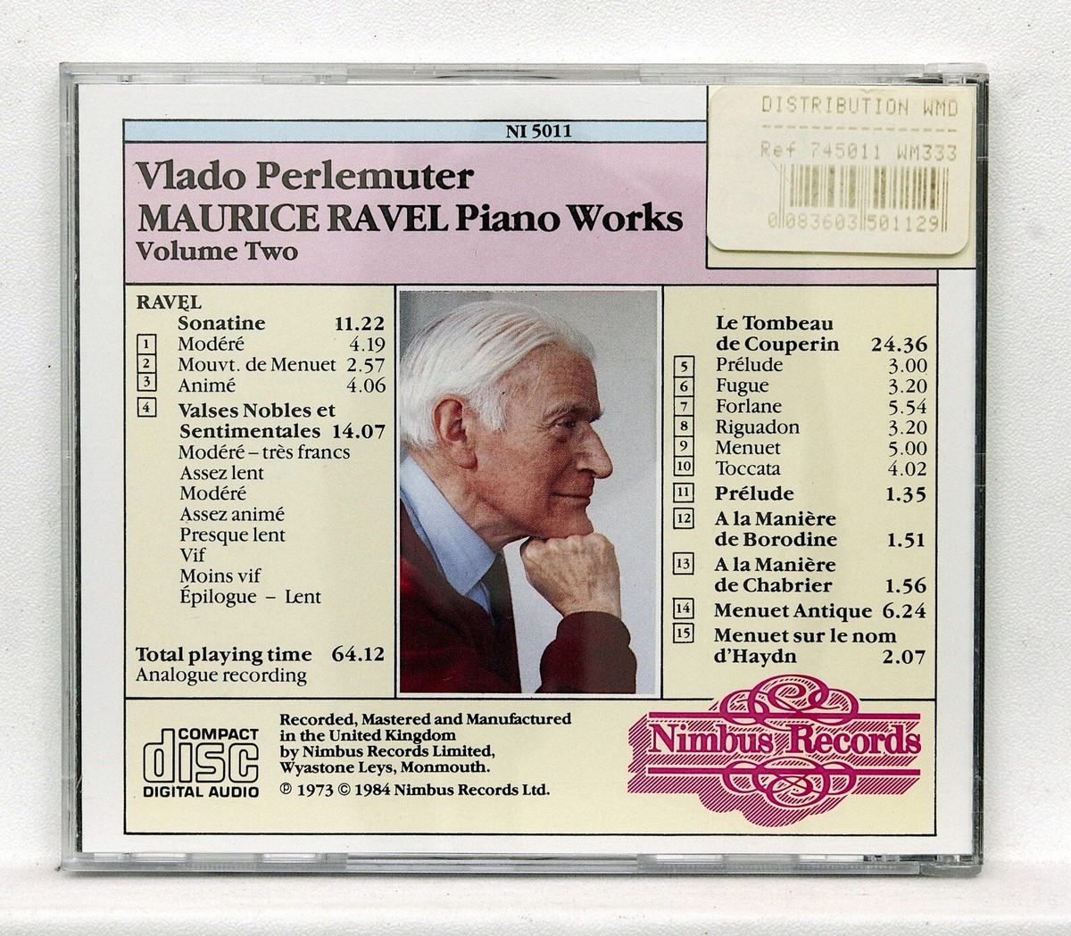 クラシック Vlado Perlemuter The Nimbus Recordings クラシック Vlado