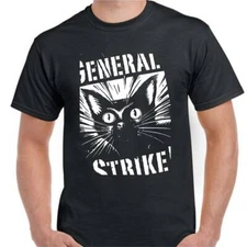 IWW Industrial workers of the world Union t shirt General Strike Anarchy cat