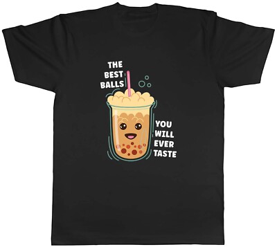 Lustiges The Best Balls You Will Ever Taste Herren T-Shirt Boba Bubble Tea Tee Geschenk