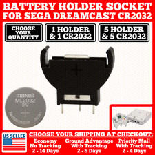 PCB Controller Board Port ML2032 Battery Holder for Clock For Sega Dreamcast Mod