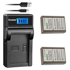 Kastar Battery 2-Pack Charger for Olympus BLN-1 BCN-1 OM-D E-M1 E-M5 PEN-F EP5