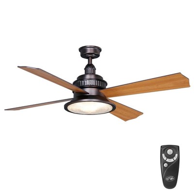 H Bay Valle Paraiso 52 Indoor Oil Rubbed Bronze Ceiling Fan Light