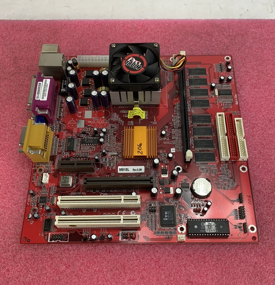 PC Chips M810L Motherboard AMD Duron 1.26GHz No RAM No I/O Shield - Image 2 of 4