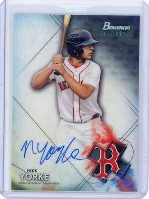 2021 Bowman Sterling Nick Yorke Prospect Auto - Boston Red Sox