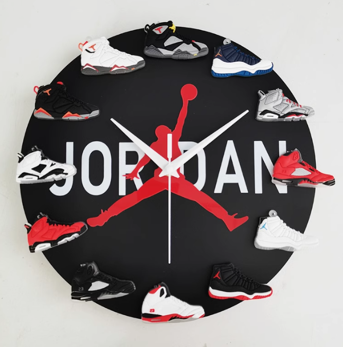 jordan 1 to 12 clock