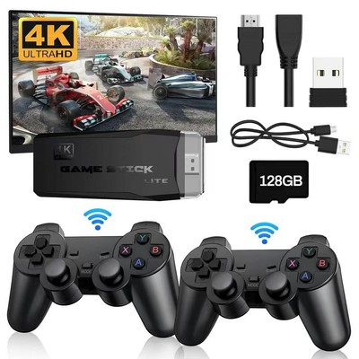 X2 Game Stick Retro Game Console 4K HD 2.4G Wireless Controller 128G 41000 Games