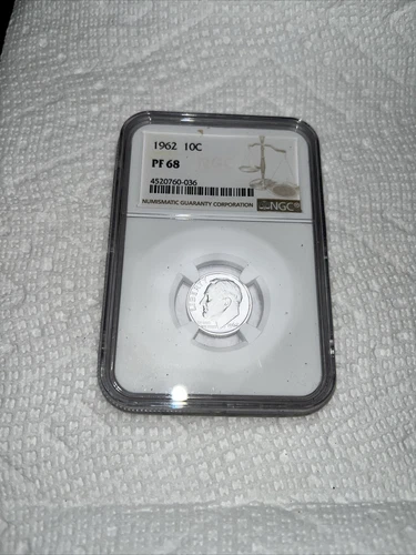 1962 Roosevelt Dime PF68 NGC Certified