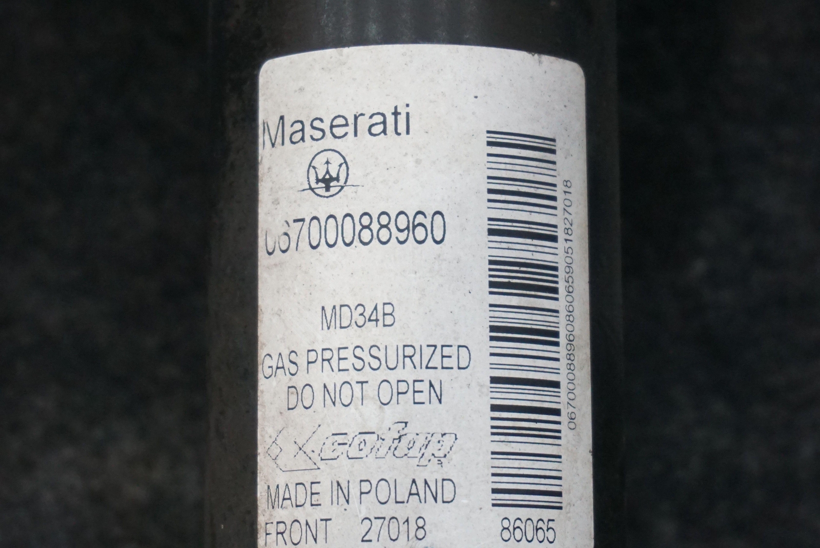 Front Left Or Right Shock Spring Strut OEM 670008896 Maserati Ghibli M157 14-17+