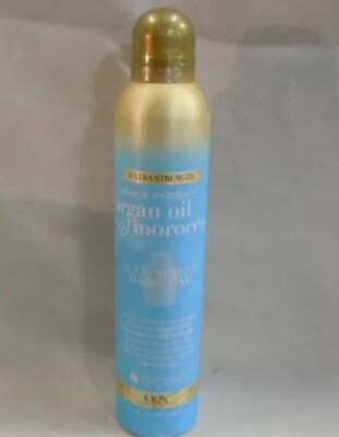 OGX Argan Oil Of Morocco Multi Benefit Hairspray With Silk Proteins 8 oz New