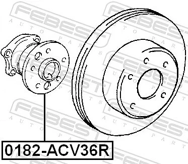 FEBEST 0182-ACV36R Radnabe für LEXUS,TOYOTA - Bild 2 von 2