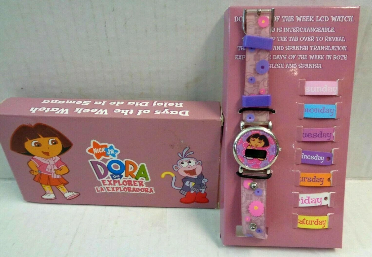 Dora The Explorer Digital LCD 7 Days a Week Wrist Watch Colorful Band Brand New