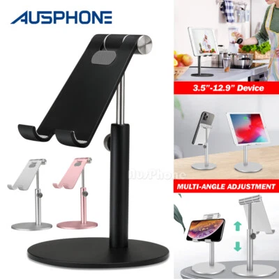 Adjustable Aluminum Tablet Stand Holder Desk Table Mount For iPad iPhone Samsung - image 1 of 4