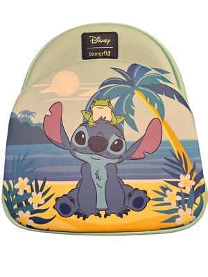 Loungefly Disney Stitch Beach Scene Mini Backpack Disney Loungefly Summer Stitch Beach Sandcastle Mini  main image 3