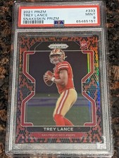 2021 Panini Prizm Trey Lance RC Snakeskin SSP  PSA 9