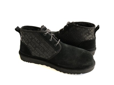 UGG MEN NEUMEL GORE-TEX BLACK SUEDE WATERPROOF SHOE US 8 / EU 40.5