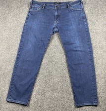 34 Heritage Courage Jeans Pants 42X34 Mid Straight Blue 5-Pocket 43X30 Actual*